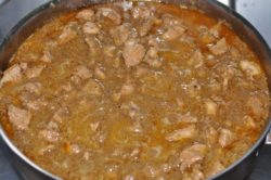 Guiso de carne de cerdo.