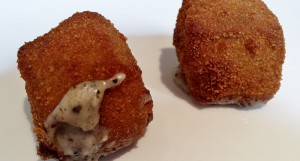 Croquetas de patata con trufa