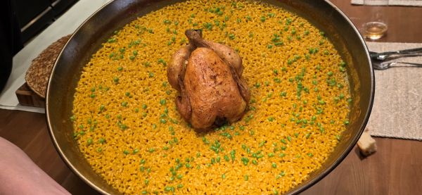 Barbecho - El Invernadero. Arroz de pollo asado