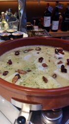 Excéntrica para ligar bacalao al pil pil. floren domezain