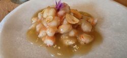 Gambas al ajillo In Pulso con velouté pollo. Los 5 mejores