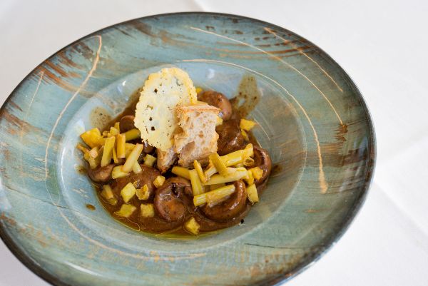 Sopa de cebolla con riñones de cordero IGP Ternasco de Aragón, La Taberna de Elia