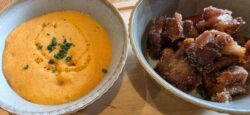 morro y espuma de fabada. La Barra de las Casquería